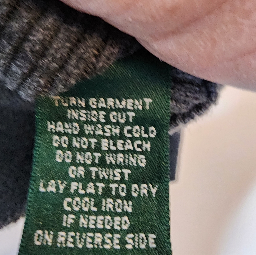 Lauren Ralph Lauren Gray Sweater with Shoulder Strap Accents Check Measurements - Picture 6 of 10